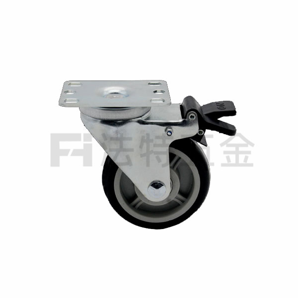 平板萬向帶剎腳輪
